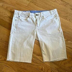 Gap 1969 White Cut-Off Shorts